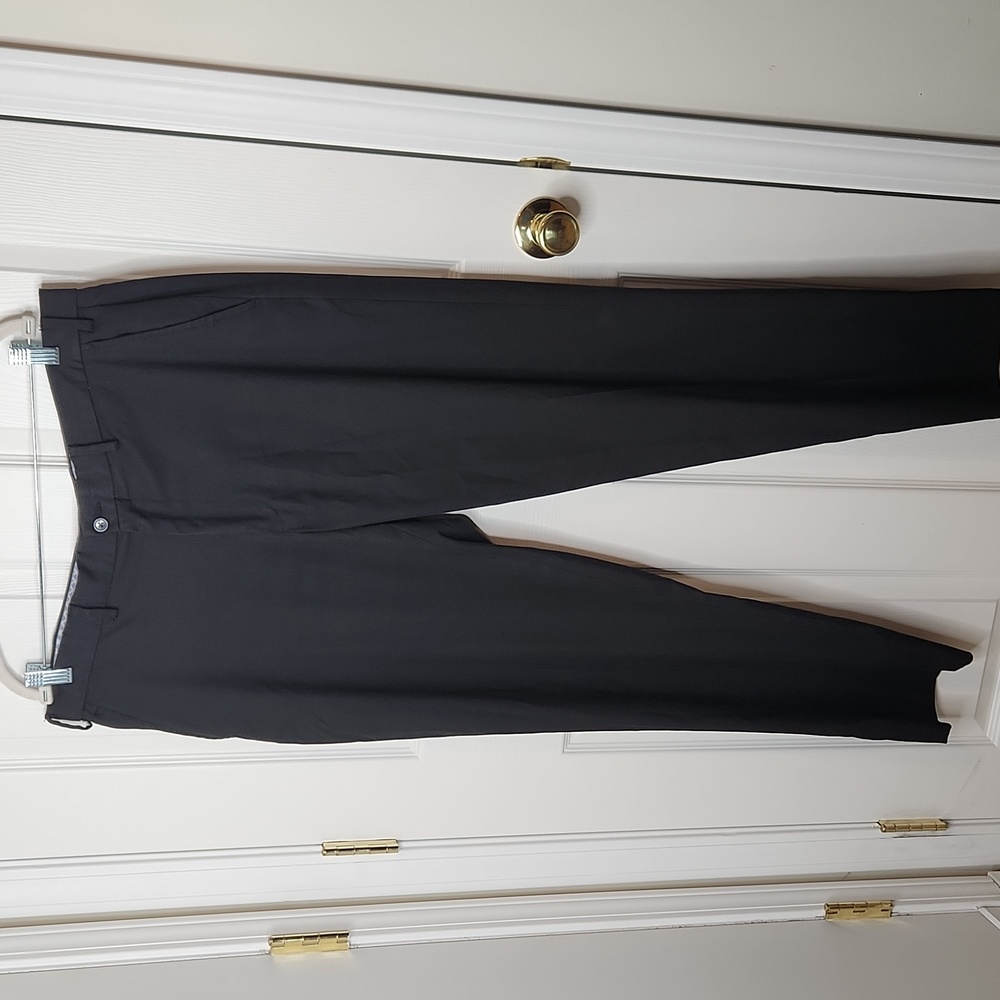 Men's Greg Norman long black pants work golf wedding 38 x 32